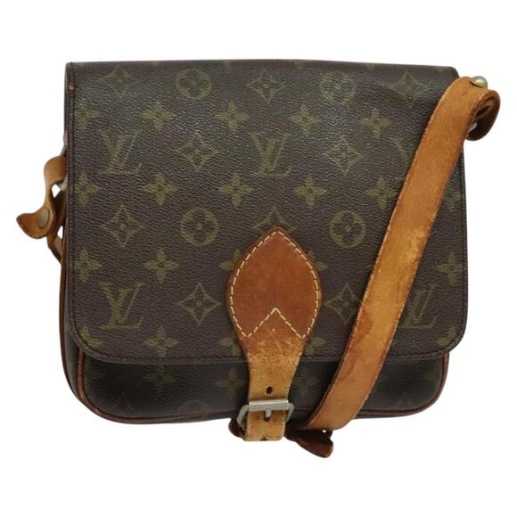 LOUIS VUITTON Monogram Cartouchiere MM Shoulder Bag Vintage M51253 - Picture 1 of 16